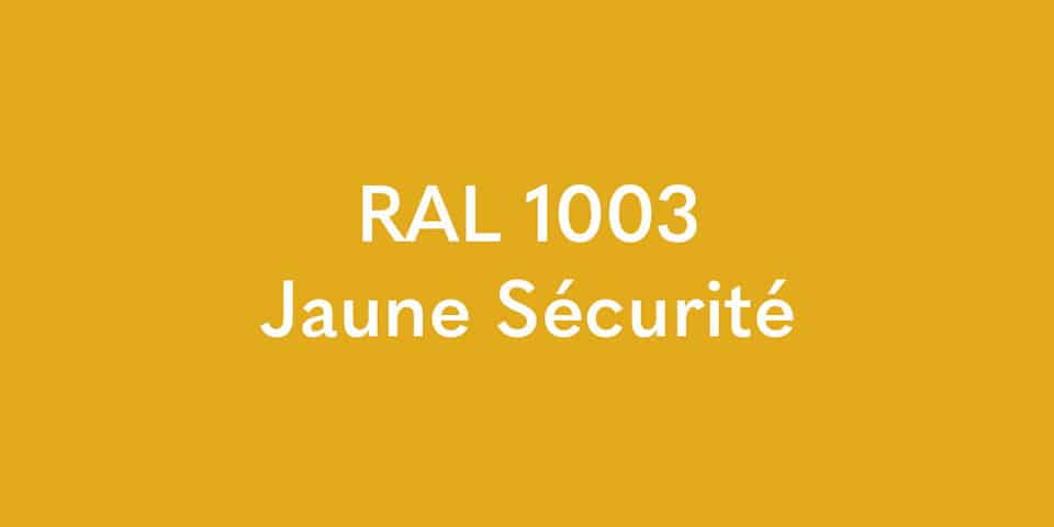RAL 1003 Jaune Sécurité pour colonnes Treille