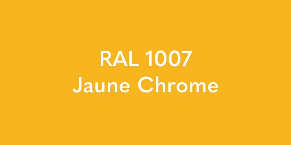 RAL 1007 Jaune Chrome pour lampadaires Zinfandel