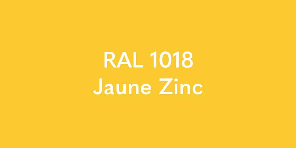 RAL 1018 Jaune Zinc pour mobilier d'éclairage sur-mesure