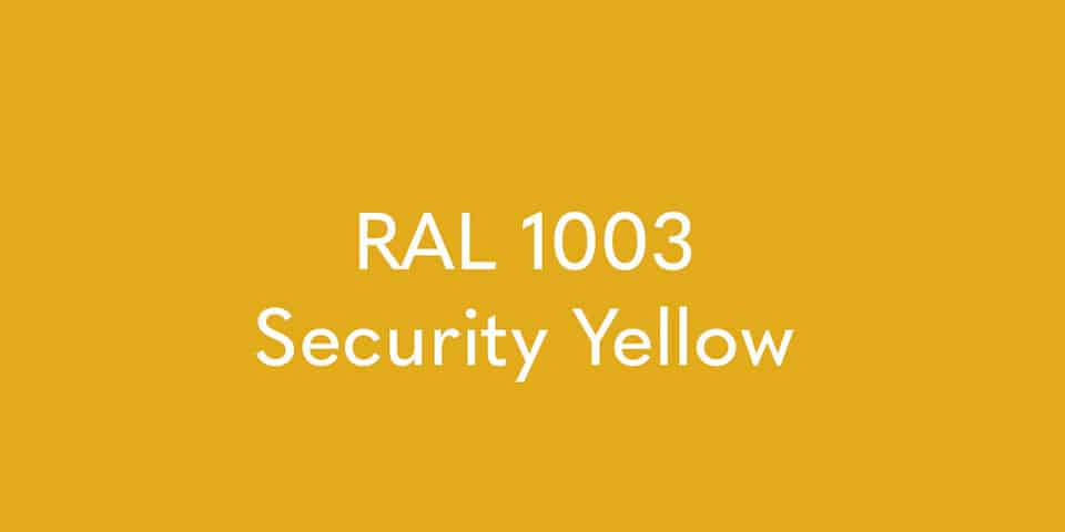 RAL 1003 Security yellow for Treille columns