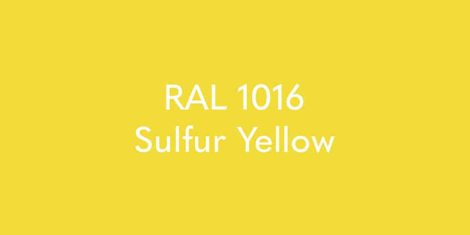 RAL 1016 Sulfur Yellow for custom-made TZ lighting columns