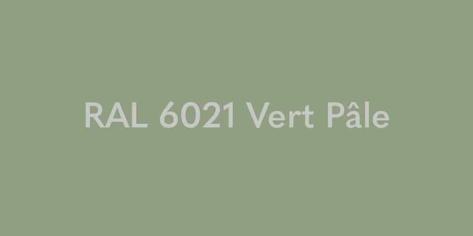 RAL 6021 Vert Pâle pour colonnes Creille