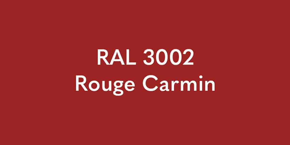 RAL 3002 Rouge Carmin pour