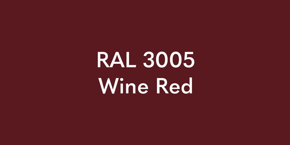 RAL 3005 Wine Red for Zinfandel lamppost